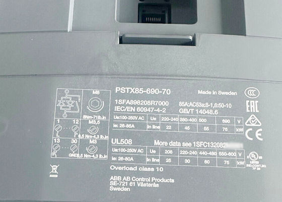 PSTX85-690-70 1SFA898208R7000 PSTX Softstarter 85A 208~690VAC Neues