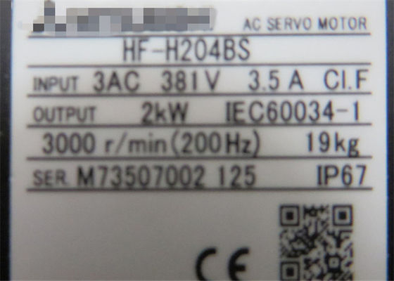 Mitsubishi 381V 2KW Elektrische Wechselstromservomotoren HF-H204BS / HF-H204BS-A48