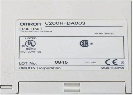 OMRON C200H-DA003 D/A Analog-Ausgangsmodul 1-5V, 0-10V, -10-+10V, 8 Anschlüsse