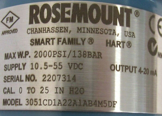 Rosemount 3051CD1A22A1AB4M5DF Hochtemperaturdifferenzdrucktransmitter
