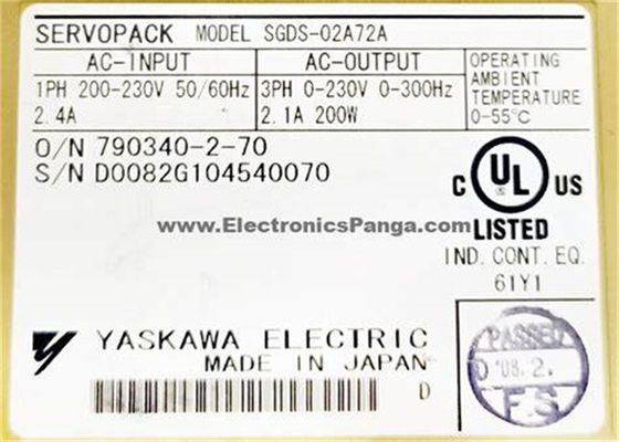 Yaskawa SGDS-02A72A 200-230V Spannungs-Servo-Antriebe neu im Original
