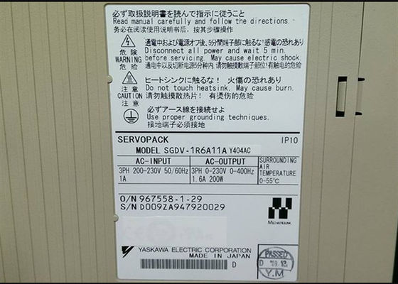 Yaskawa SGDV-1R6A11A Wechselstrom-Servo-Verstärker 200W Brand Neues In Box
