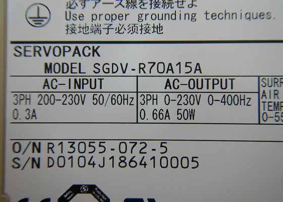 SGDV-R70A15A 200V Yaskawa Neuer Wechselstrom-Servoverstärker in Originalpackung