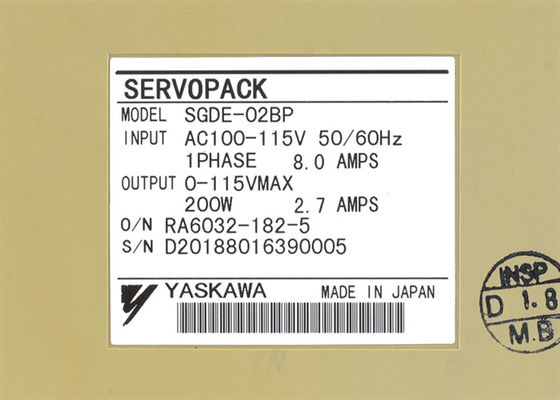 Yaskawa SGDE-02BP Wechselstrom-Servoverstärker brandneu in Original-Box