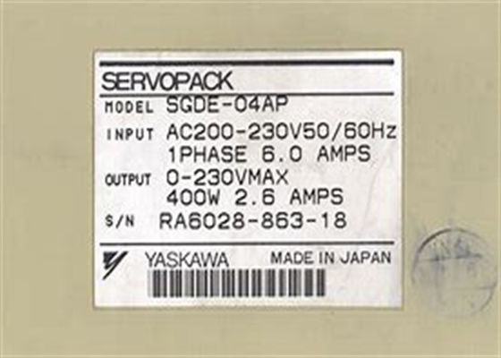 Marke Yaskawa Wechselstrom-Servoverstärker SGDE-04AP Sigma Serie In Box