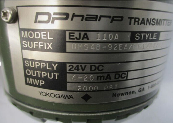 YOKOGAWA EJA110A-DMS4B-92EA/FF1/D1/K2 24VDC 2000PSI NSNP-Stil S1 Drucktemperaturübertrager