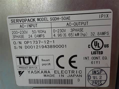Brandneuer Yaskawa Servomotor SGDH-50AE Sigma im Originalkästchen