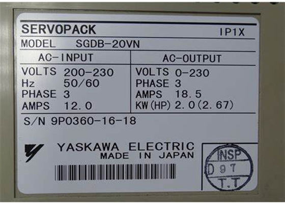 Brandneue Yaskawa Wechselstrom-Servo-Antriebe SGDB-20VN Original Neues in der Box
