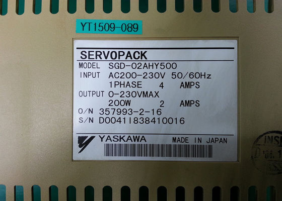 SGD-02AHY500 Yaskawa Wechselstrom-Servomotor Antriebe brandneues Original