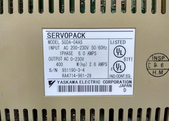 Yaskawa Servo Verstärker SGDA-04AS Geschwindigkeitskontrolle Marke Original