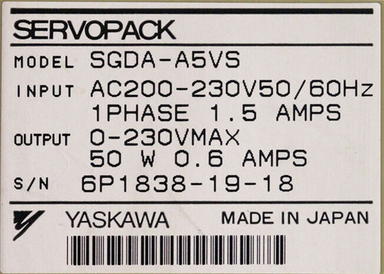 SGDA-A5VS Marke Yaskawa Neue industrielle Servo-Antriebe im Original