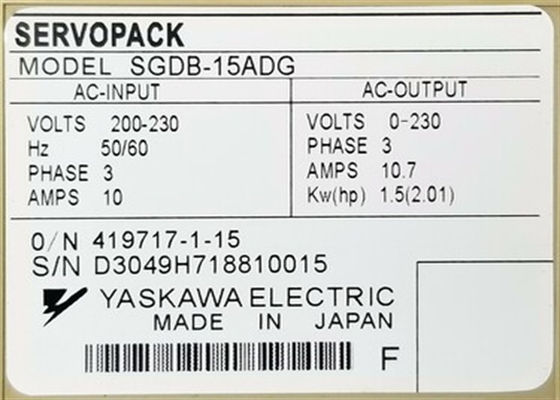 Yaskawa Industrial Servo Antriebe SGDB-15ADG Original neu