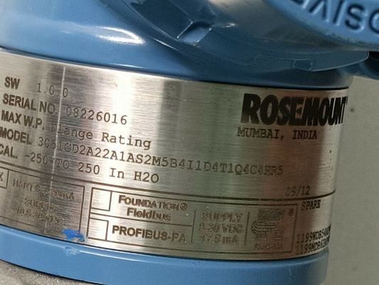Rosemount 3051CD2A22A1AS2M5B4I1D4T1Q4C4HR5 intelligente Drucktransmitter