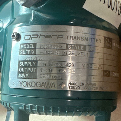 Yokogawa EJX530A-JBS4N-012EL/FU1/D1/K3 DP Harfenübertrager 10,5-30VDC