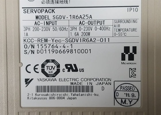 Yaskawa SGDV-1R6A25A 200V Wechselstrom-Servo-Antriebe brandneue Originalbox