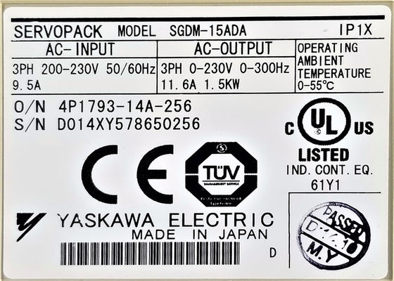 Yaskawa SGDM-15ADA 200V Wechselstrom-Servo-Antriebe brandneu in Original-Box