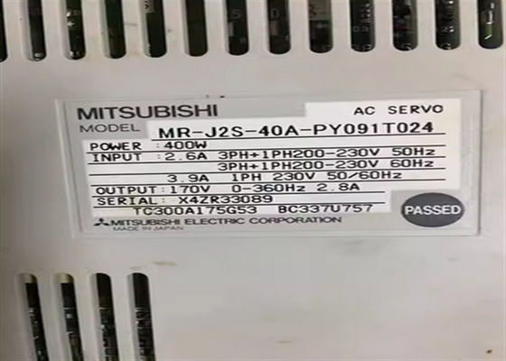 Japanisch hergestellter Gleichspannungsservomotor MR-J2S-40A-PY091 für industrielle Maschinen