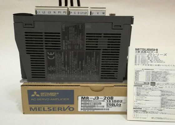 Mitsubishi Melservo MR-J3-20B Industrieller Wechselstrom-Servoantrieb 200W Ausgang 170V 1.5A Eingang 200-230V
