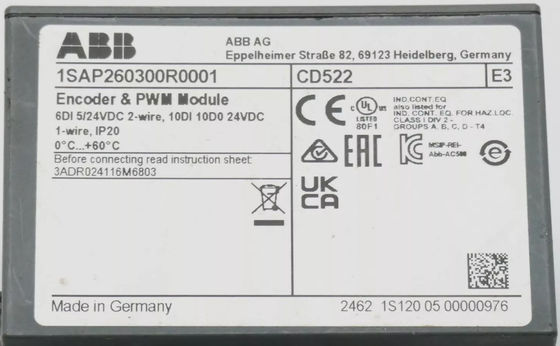 ABB CD522 1SAP260300R0001 Funktionsmodul 2 Einträge des Encoders Schweden