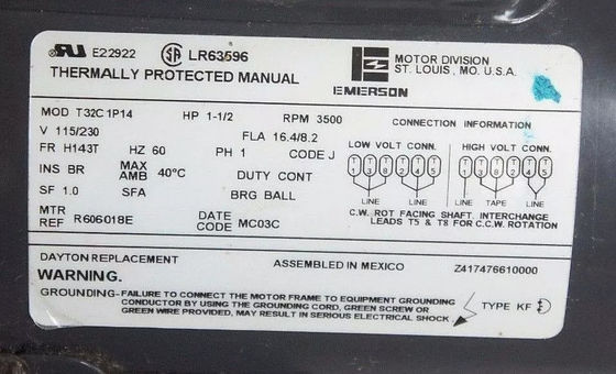 Emerson T32C1P14 R606018E Industrieller Servomotor Neu in der Box