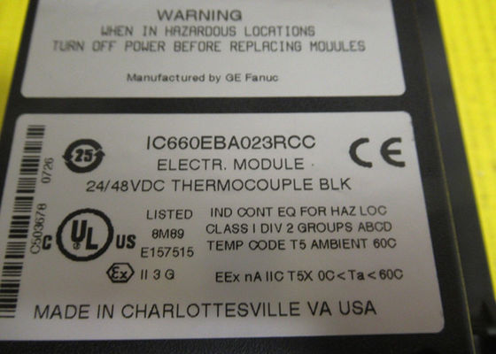 GE Fanuc IC660BBA023 6 Eingangskreise, 24 bis 48 Volt Gleichspannung der Blockleistung, -25 mV bis 150 mV Spannungsmessungen