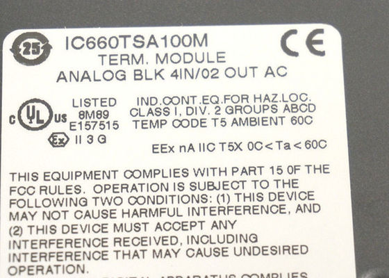 Die GE Fanuc IC660TSA100 Endgeräteanlage ist die Endgeräteanlage für einen E/A-Block.