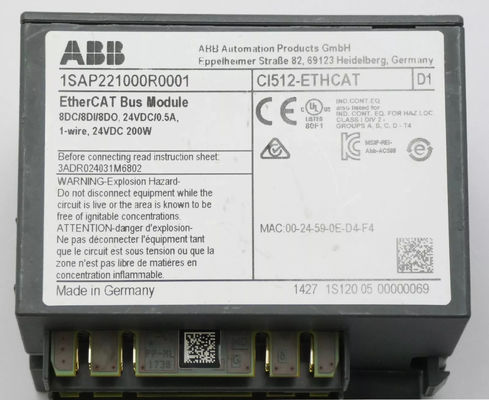CI512-ETHCAT ABB Brandneues digitales IO-Kommunikationsmodul 24V
