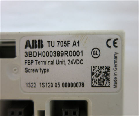 TU705F 3BDH000389R0001 FBP Endgerät 24 VDC ABB