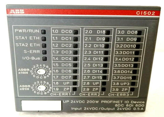 ABB CI502-PNIO 1SAP220700R0001 Schnittstellenmodul. PROFINET IO RT-Gerät. 8 DI: 24 VVDC. 8
