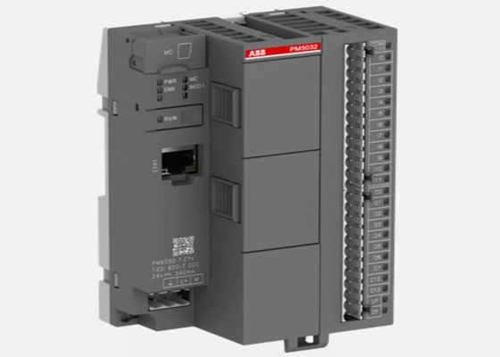 ABB PM5032-T-ETH Prozessormodul. Speicher 2 MB. 12 DI 24VDC. 8 DO 24VDC 0.5A. 2 DC 24VDC.