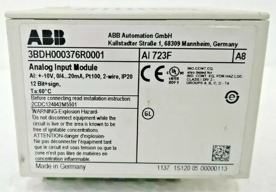 ABB AI 723F Analog-Digital-Eingangsmodul brandneue Original-Box