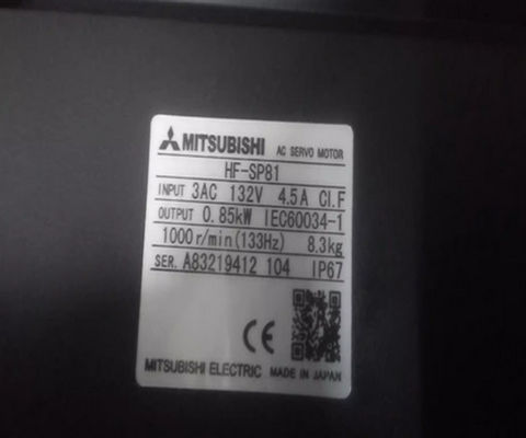 HF-SP81MK-S2 Mitsubishi industrieller Servomotor 1500r/min 100HZ