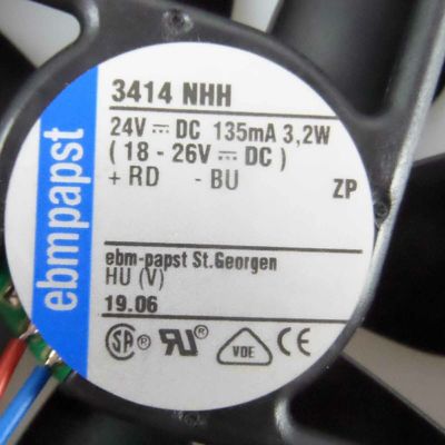 Kompakter 3414 NHH Industriezentrifugalventilator mit 35000 Stunden Lebensdauer L10