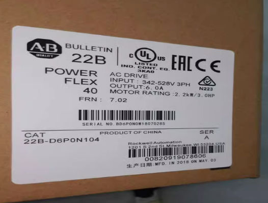 AB Allen Bradley 22B-D6P0N104 Wechselstromantrieb Einstellfrequenz