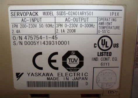 Schwerlastindustrielle YASKAWA Servosystem IP20 bis IP66 Schutzklasse 1,3 kW Vektorsteuerung