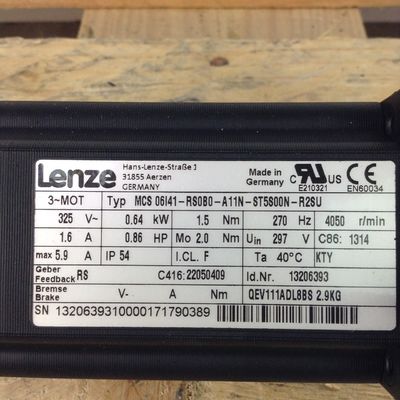 Lenze MCS 06F60-RS0B0-A11N-ST5S00N-R0SU Synchroner Servomotor