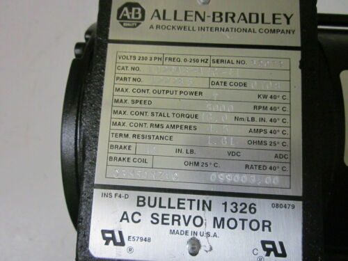 AB 1326AB-A1G-11 SERV MTR 16-IN-LB 5K-RPM STD INCH für industrielle Anwendungen