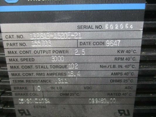 1391-DES AC Servomotor kompatibel mit AB 1326AB-A520E-21 Drehmoment Plus-Servomotoren der Serie