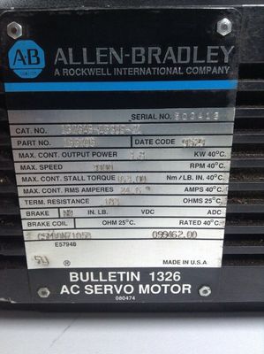 AB 1326AB-A530E-21 Wechselstrom-Servomotoren für Anwendungen mit hoher Präzision