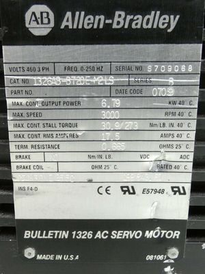 AB 1326AB-B720E-M2LS Rotationsservomotor für industrielle Anwendungen