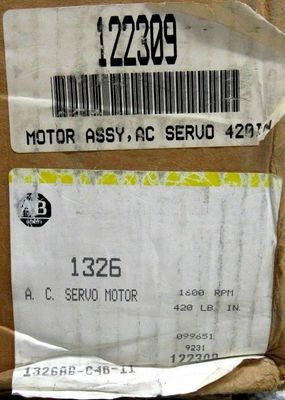 Servomotoren der Baureihe AB 1326AB-C4B-11 Torque Plus für den Wechselstromservomotor 1391-DES