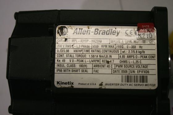 Allein-Bradley MPL-A310P-HK22AA MPL-Serie MPL 240V Wechselstrom-Rotationsservomotor