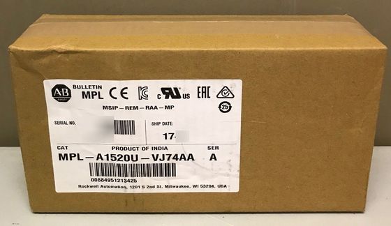 Allein-Bradley MPL-A1520U-VJ74AA MP-Serie MPL 240V Wechselstrom-Rotationsservomotor