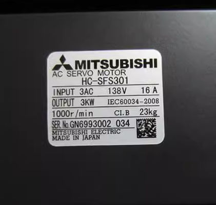 Mitsubishi HC-SFS301 Wechselstromservomotor Mitsubishi HC-SFS301Industrieller Servomotor