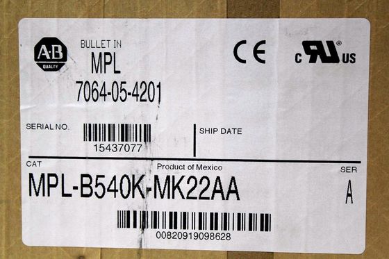 Allein-Bradley MPL-B540K-MJ22AA MPL-Serie MPL 480V Wechselstrom-Rotationsservomotor