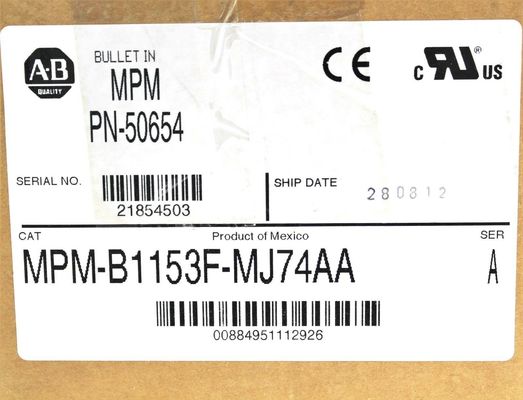 Allein-Bradley A20B-0007-0361 MP-Serie MPM 480V Wechselstrom-Rotationsservomotor