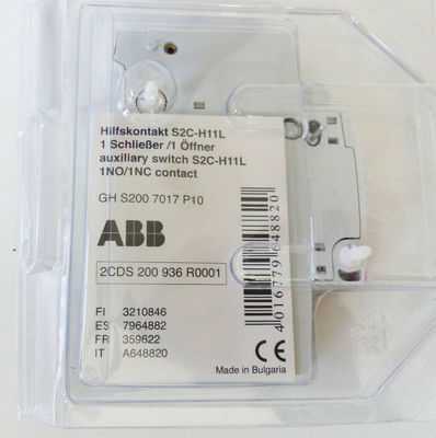 ABB 2CDS200936R0001 S2C-H11L Hilfskontakt-Block Industrieller Servoantrieb CE-zertifiziert