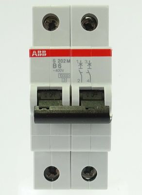 ABB 2cds272001r0065 s202m-b6 Zusatzkontaktkern-Schaltkreislaufbrecher der Serie S200