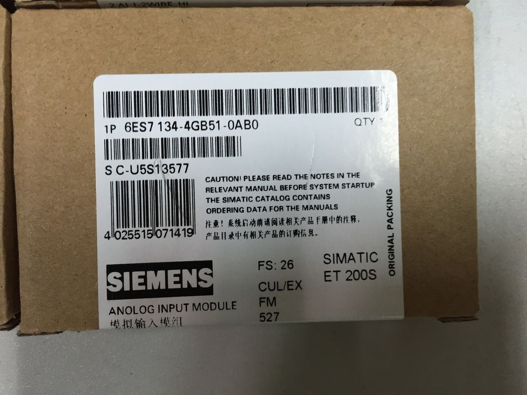 6ES7134-4GB51-0AB0 Siemens 2AI Elektronikbaugruppe hoher Geschwindigkeit I-2-wire 4-20 MA
