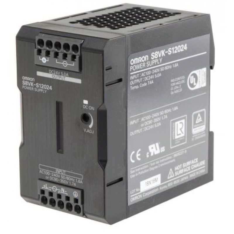 OMRON S8VK-S12024 EINDRÜCKUNG VDC 5 AMPERE 100-240 VAC DES SCHALTER-MODUS-120 DES WATT-24
